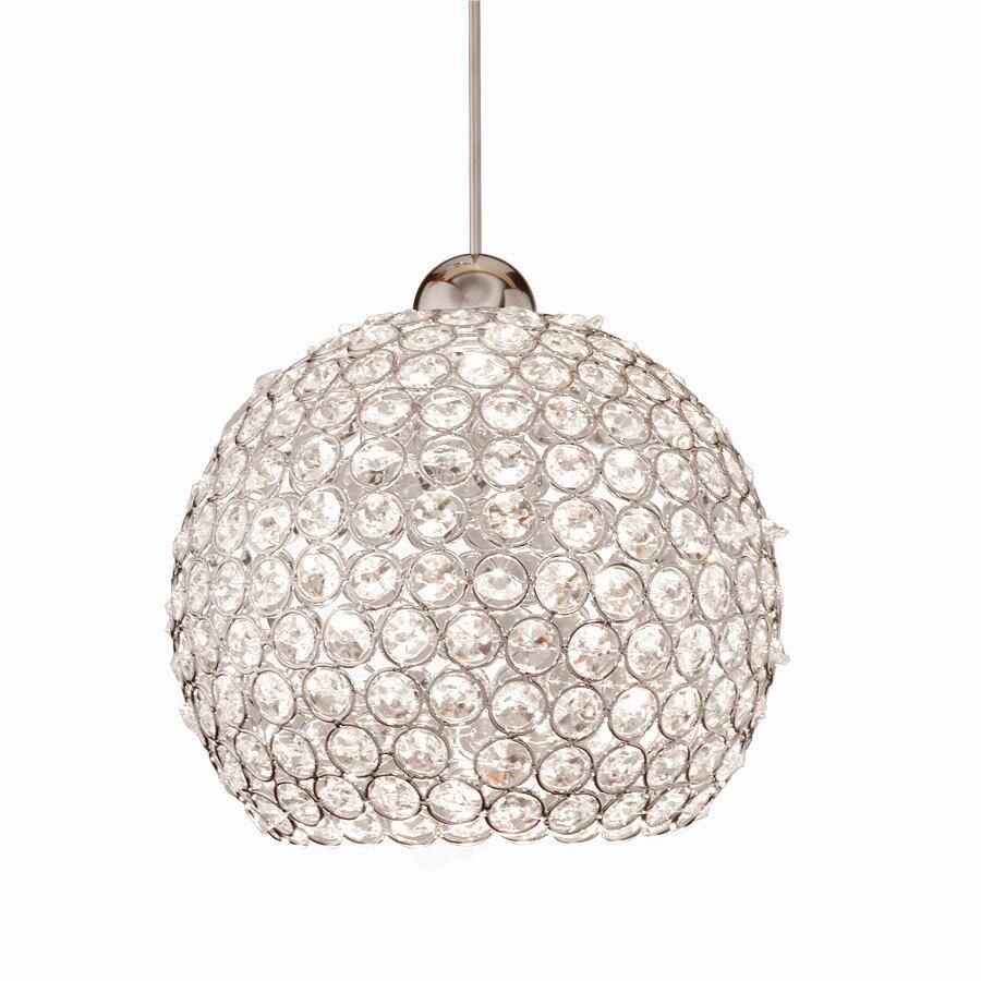 WAC Lighting Crystal Roxy Quick 1 Light Crystal Mini Pendant Reviews   Crystal Roxy Quick 1 Light Crystal Mini Pendant 